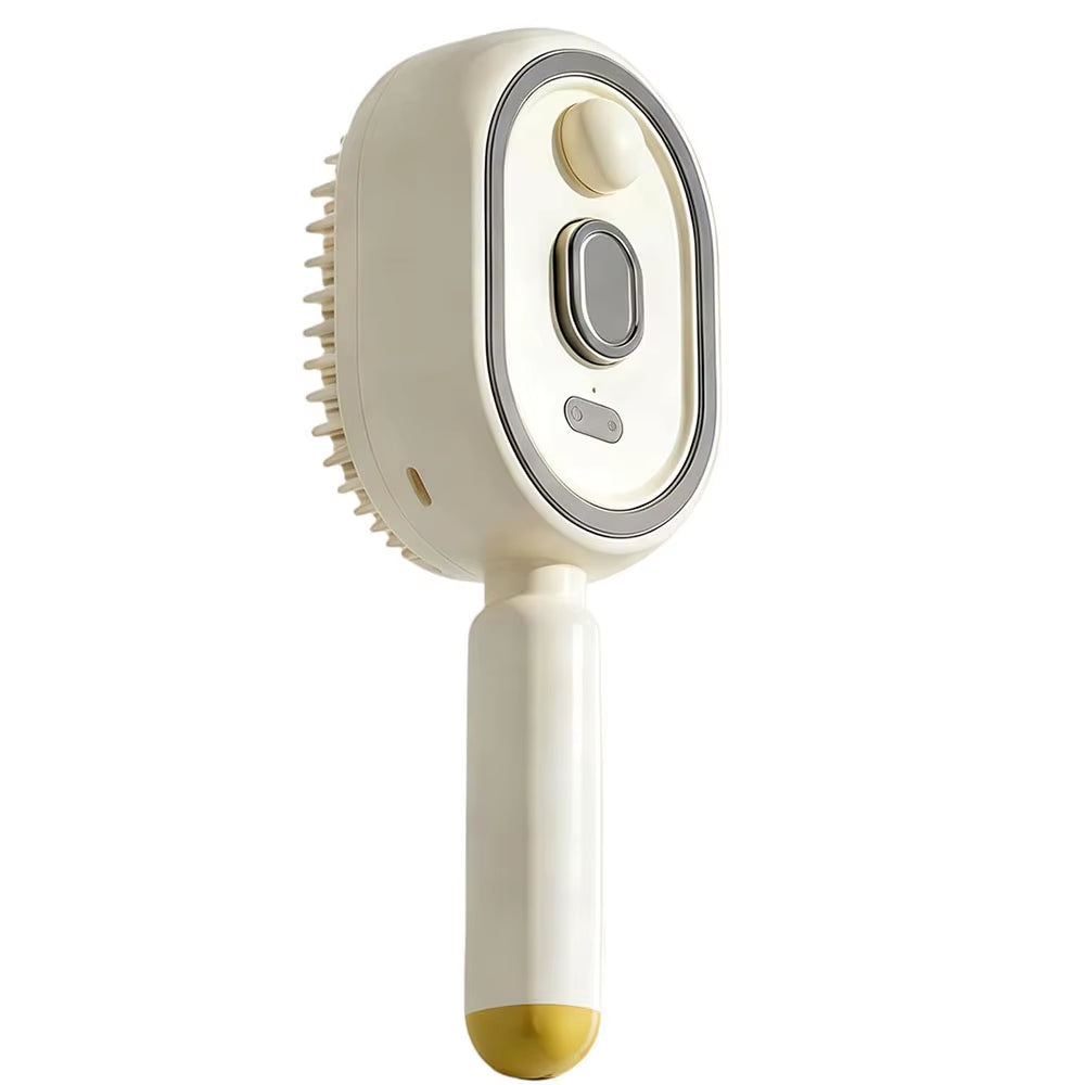 New Electric Brush Hair Care Spray Massage Comb Anti-Static Self-Cleaning Hairbrush Hair Oil Applicator Women Girls