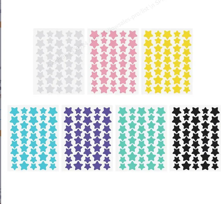 40Pcs Pieces of Multi-Color Star Acne Patches, Facial Acne Patches, Concealer Acne Patches, and Pimples Patches, Ultra-Thin.