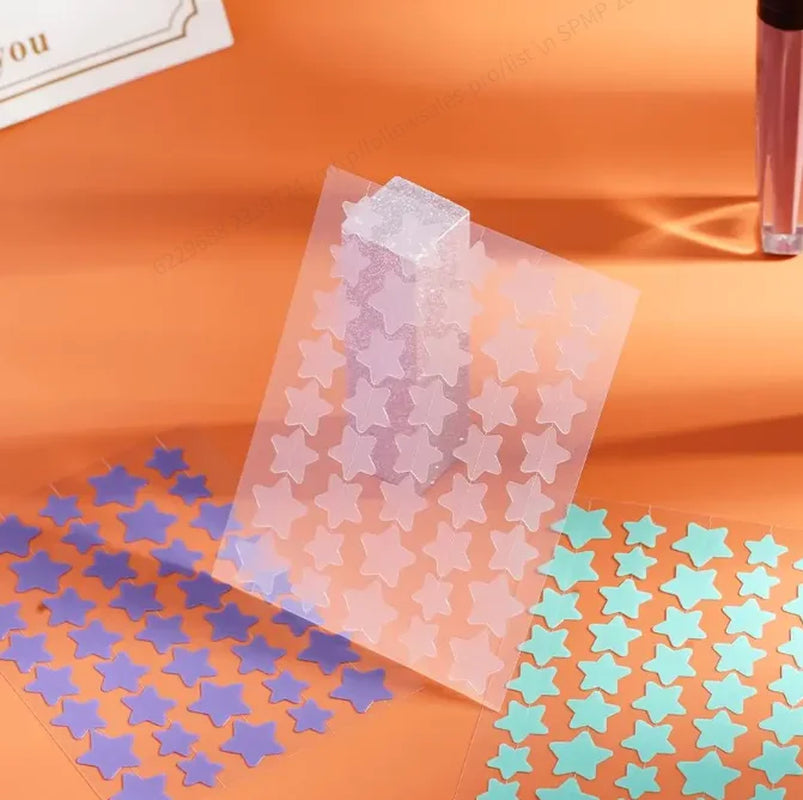 40Pcs Pieces of Multi-Color Star Acne Patches, Facial Acne Patches, Concealer Acne Patches, and Pimples Patches, Ultra-Thin.