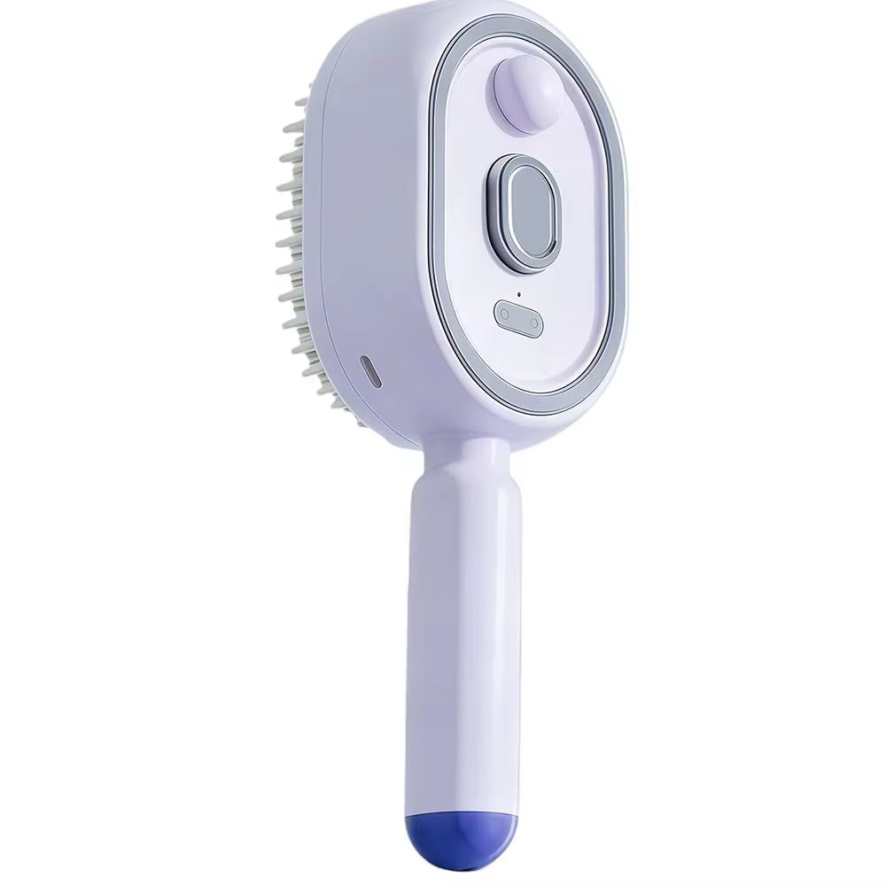 New Electric Brush Hair Care Spray Massage Comb Anti-Static Self-Cleaning Hairbrush Hair Oil Applicator Women Girls